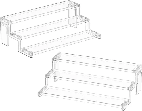 Miniatura 22 de Lifewit Soporte para cupcakes, organizador de colonia de perfume, montaje sin herramientas, elevador de exhibición, estante para especias, soporte