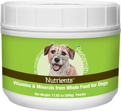 Herbsmith Nutrients Superfood - Multivitamínico para perros con vitaminas y minerales de Whole Foods Boost Kibble o DIY Raw con antioxidantes para