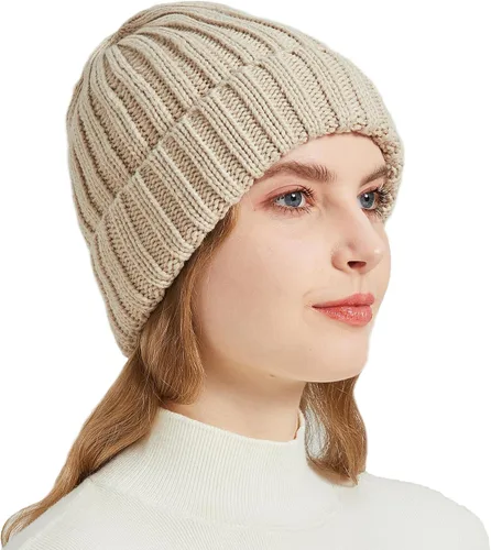 Miniatura 3 de NPQQUAN Gorro de punto de invierno cálido para mujer y hombre