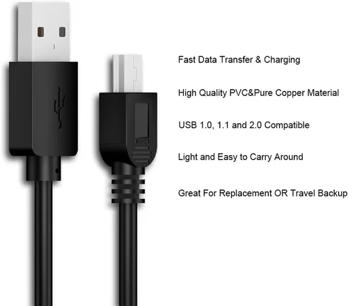 Miniatura 4 de MaxLLTo Mini USB PC cargador+cable de sincronización de datos para Iomega disco duro externo portátil
