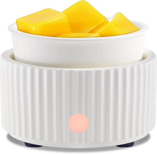 Miniatura 16 de EQUSUPRO - Calentador de cera para derretir cera perfumada, calentador eléctrico de cera de cerámica 4 en 1, quemador de cera de fragancia