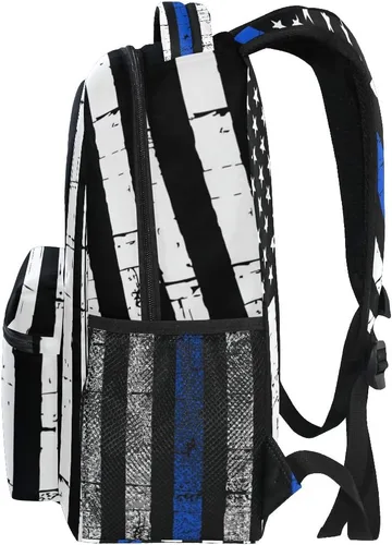Miniatura 2 de Nerxy Mochila Mochila Mochila Ligera Casual Mochila para Viajes Deportes, Bandera azul, Tamaño único, Mochilas Daypack