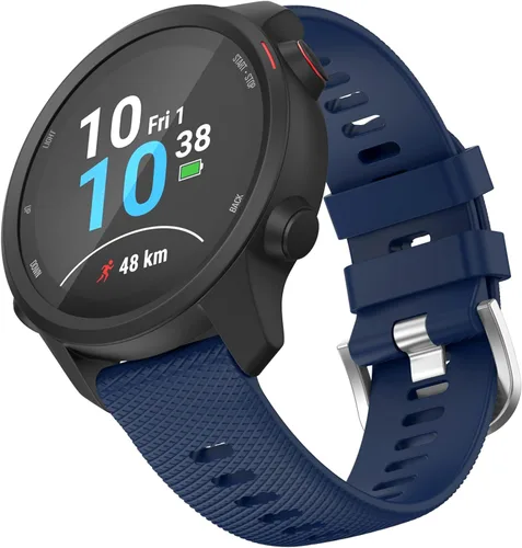 Miniatura 12 de OVERSTEP Compatible con Garmin Venu 2 Plus, Venu SQ Band, correa de muñeca de 0.787 pulgadas, correa de silicona suave impermeable de liberación