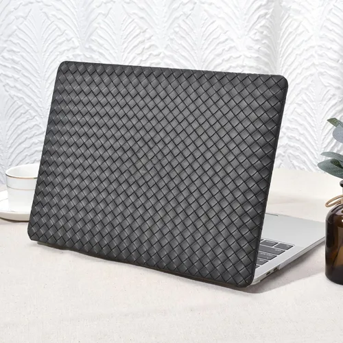 Miniatura 16 de Seorsok Funda compatible con MacBook Air de 13 pulgadas 2022-2018 versión A1932 A2179 M1 A2337 Touch ID, elegante funda rígida de plástico de cuero
