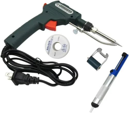 Miniatura 7 de USonline911 Kit de pistola de soldadura eléctrica Set Temperatura ajustable 60W Herramienta de soldadura 110V