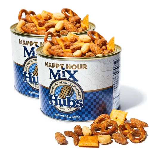Miniatura 11 de Hubs Virginia Cacahuetes Salados 2 packs de 40 oz latas.