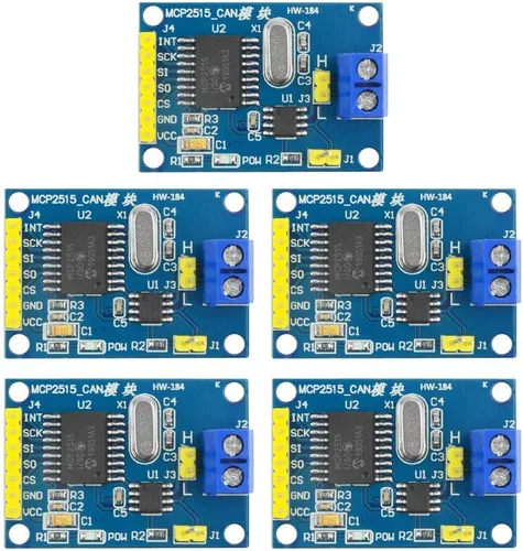 5 unids MCP2515 CAN Módulo de bus TJA1050 receptor SPI Módulo DC 5V convertidor de fuente de alimentación