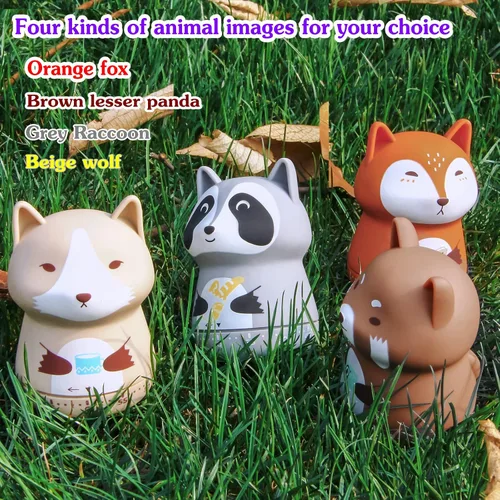Miniatura 6 de Temporizador mecánico de cocina, lindo temporizador de animales para niños, temporizador manual de cuenta regresiva de 60 minutos para aula, hogar