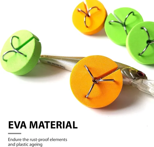 Miniatura 3 de Cubiertas de gancho de pesca, capó de gancho, protectores de gancho agudos, talla única, sin enredos, material EVA, tapas de gancho de pesca que