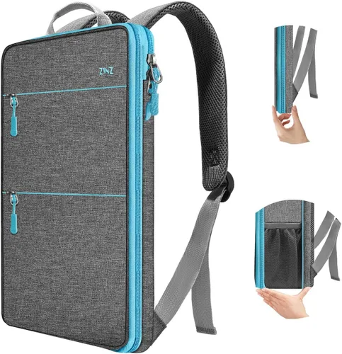 Miniatura 21 de ZINZ Mochila delgada y expandible para laptop con funda de 15, 15.6 y 16 pulgadas, bolsa resistente a derrames para notebooks, estuche