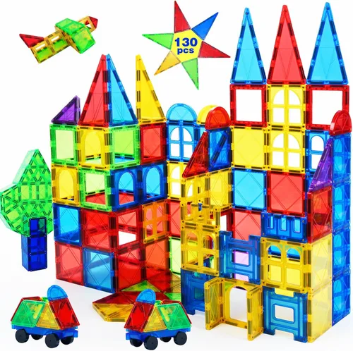 Miniatura 11 de MAGBLOCK Bloques Magnéticos - Azulejos Magnéticos Juguetes para Niños Pequeños Bloques de Construcción Magnéticos Conjunto de Imanes Preescolar