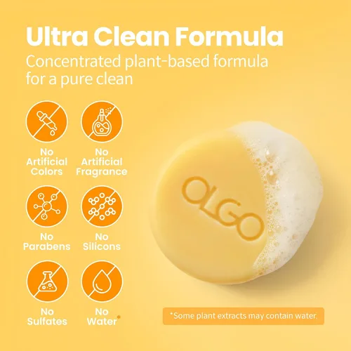 Miniatura 6 de Barra de champú cítrico Champú sólido todo en uno y gel de baño Aceites cítricos, argán y jojoba Cuidado diario suave, fórmula vegana