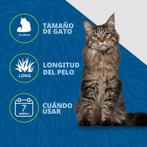 Miniatura 6 de Herramienta FURminator® para eliminar el pelo suelto para gatos medianos/grandes, pelo largo, elimina el pelo suelto de la muda