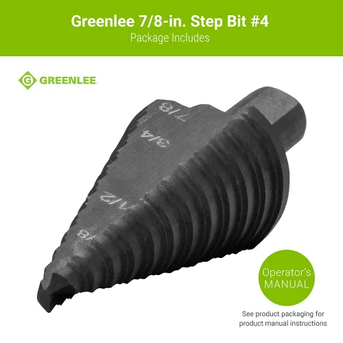 Miniatura 8 de Greenlee GSB04 - Cortador de metal de 7/8 pulgadas (#4) con diseño patentado de paso dividido, herramienta de corte de metal de 7/8 pulgadas