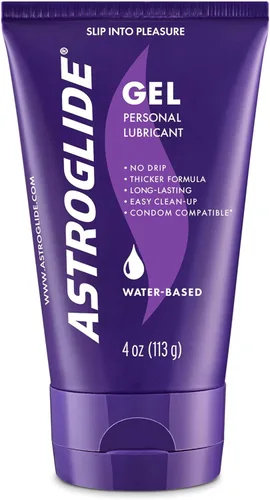 Miniatura 7 de Astroglide Lubricante a base de agua (3 onzas), lubricante personal de gel ultra suave, hipoalergénico, sin parabenos ni glicerina, lubricante