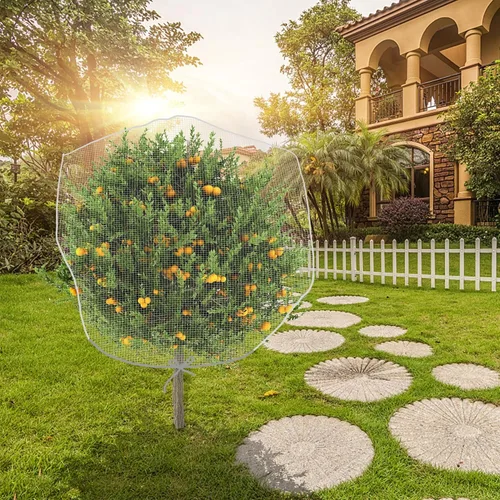 Miniatura 7 de Alpurple - Malla anti insectos y pájaros con cordón para proteger las plantas, flores y frutas de insectos y pájaros., 78 x 98 pulgadas.
