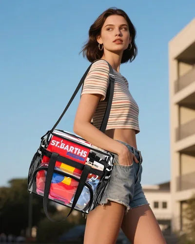 Miniatura 3 de Lyingflat Clear Bag for Stadium Events Clear Tote Bag with Removable Strap Transparent Bag for Sporting Concert Work