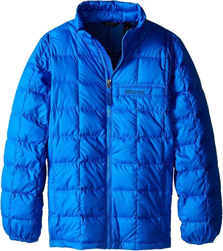 Marmot Chaqueta de plumón Ajax para niño, capacidad de relleno de 600 Azul cobalto