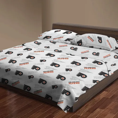 Miniatura 16 de Juego de sábanas tamaño Twin de Boston Bruins NHL con licencia oficial - Ropa de cama cómoda con logotipos del equipo repetidos para fanáticos