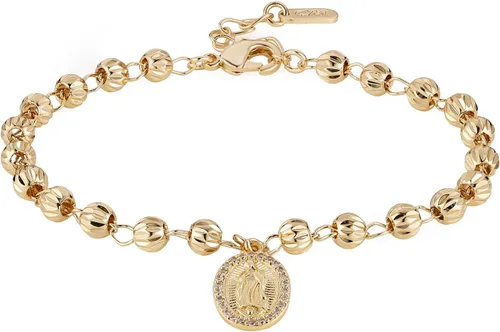 Miniatura 65 de HZMAN Pulsera de cruz con cuentas de rosario virgen de Guadalupe ajustable para mujer, regalo de joyería