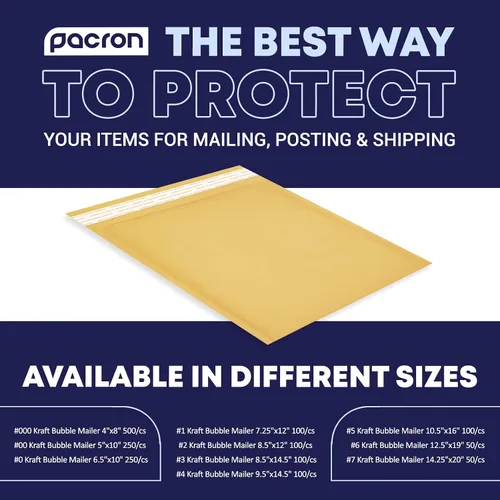 Miniatura 4 de Paquete de 100 sobres de burbujas de papel de estraza acolchados de 8.5 x 12 pulgadas, sobres de correo amarillos para documentos y paquetes