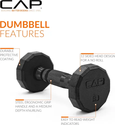 Miniatura 3 de CAP Barbell - Mancuerna recubierta Varias opciones de pares y conjuntos