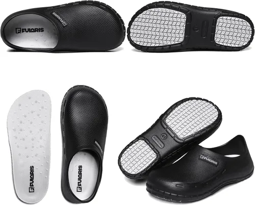 Miniatura 6 de Zapatos antideslizantes para hombres, resistentes al aceite, al agua, para chef, enfermería, médicos, adecuados para cocina, restaurante, jardín