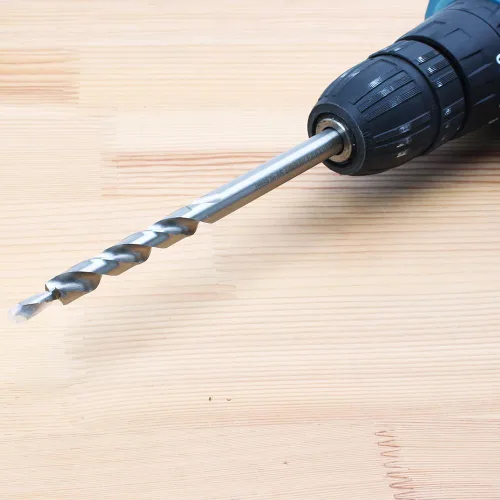 Miniatura 5 de Broca de 3/8" con cuello de tope de profundidad, 6.5 pulgadas de longitud, paso de giro de repuesto para agujero de bolsillo manual Jig Master System