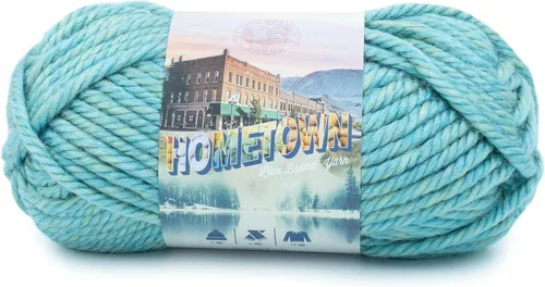 Miniatura 24 de Lion Brand Yarn Hometown - Ovillo de lana súper voluminoso para tejer, ganchillo y manualidades, 1 unidad, Phoenix Azalea