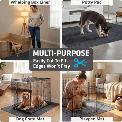 Miniatura 5 de Drymate Tapete Jumbo para Caja de Parto, Lavable a Máquina, Súper Absorbente, Impermeable, Secado Rápido, Antideslizante, Almohadillas Reutilizables