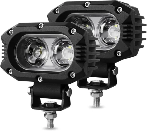 Miniatura 9 de Rigidhorse - Luces LED de 4 pulgadas, 80 W, 8000 lúmenes, 6500 K, focos antiniebla, xenón, IP67, impermeable, blanco, súper brillante, luz
