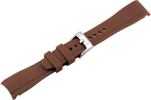 Miniatura 2 de YISIWERA Correa de reloj de silicona de alta calidad con extremos curvados universales de goma para hombres y mujeres de 0.709in, 0.787in, 0.866in