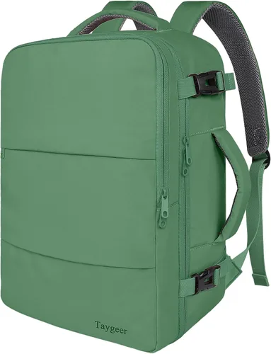 Miniatura 32 de Taygeer - Mochila de viaje para mujeres, mochila de cabina con puerto de carga USB y bolsa para zapatos, mochila TSA para laptop de 15.6 pulgadas