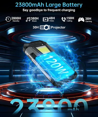 Miniatura 10 de 8849 Tank 2 Pro Smartphone Resistente Desbloqueado, 24+512GB/1TB Android 14 Teléfono Celular Resistente con Proyector, 6.79’’ 4G Teléfonos Móviles