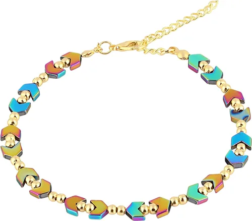 Miniatura 6 de Tobillera magnética de hematita, pulsera de tobillo antihinchazón, terapia magnética de drenaje linfático, alivio del dolor de ansiedad, pulsera