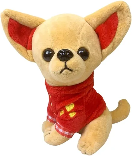 Miniatura 7 de Peluche de Perro Chihuahua, Juguete de Peluche de Perro Chihuahua Relleno, Gran Regalo para Niños Decoración del Hogar (Azul)
