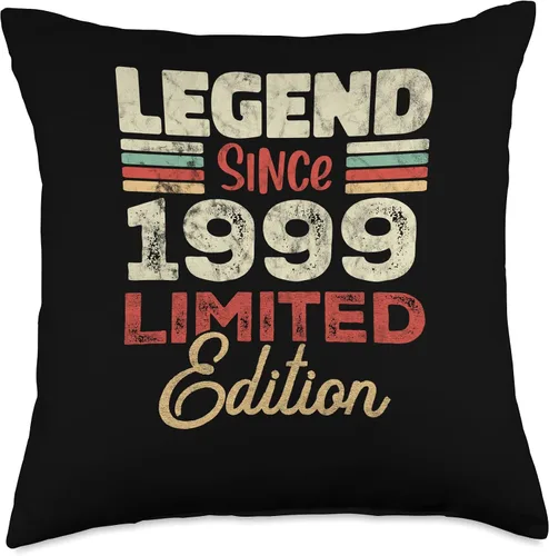 Miniatura 4 de Retro Since 1999 Limited Edition Born in 1999 24th Birthday 24 Year Old Since 1999 Limited Edition Throw Pillow, 16x16, Multicolor