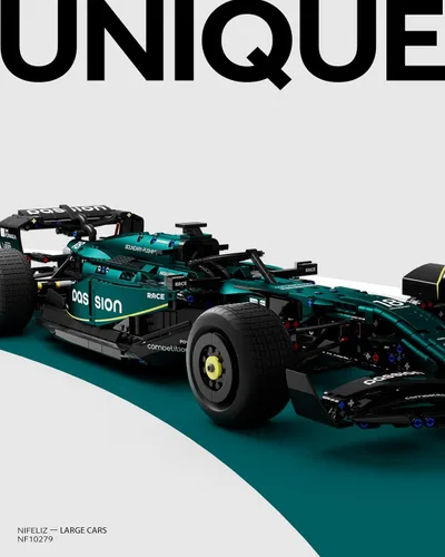 Miniatura 3 de Nifeliz AM24 - Juego de construcción de autos de carreras de Fórmula 1, juego coleccionable a escala 1:8 para adultos, modelo de construcción