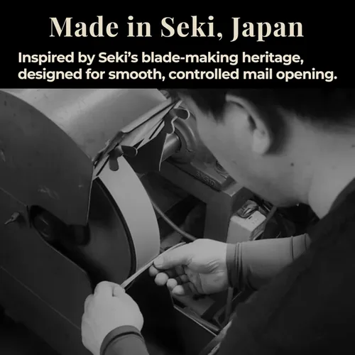 Miniatura 6 de Wablade Abrecartas Katana con soporte de 8.27 pulgadas, abrelatas de correo samurái japonés, fabricado en Seki Japón, decoración de escritorio mini