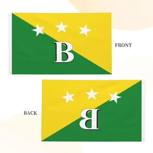 Miniatura 5 de Bandera De La Provincia De Bocas Del Toro - Bandera impresa de doble cara de 3 x 5 pies, bandera decorativa para exteriores, 3 x 5 pies, no se