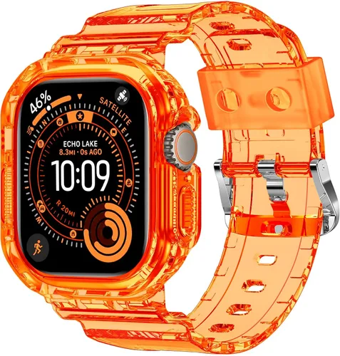 Miniatura 51 de XYF Compatible con correas cristalinas para Apple Watch de 1.929 in, 1.811 in, 1.772 in, 1.732 in, 1.654 in, 1.614 in, 1.575 in, 1.496 in, funda