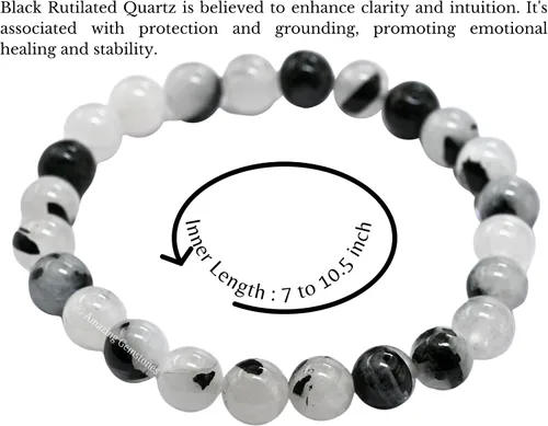 Miniatura 738 de Amazing Gemstone Crystal Bracelet for Women Men's Gifts - Protection Healing Crystal Bracelet - 8mm Gemstone Beaded Stretchable Bracelet Pulseras