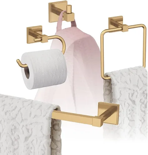 Miniatura 29 de Amerock Níquel cepillado Appoint 5 piezas Juego de accesorios de baño