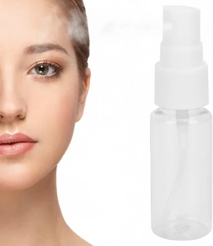 Miniatura 3 de Botellas de spray, botella de plástico transparente de plástico recargable de niebla fina botella de spray cosmético para poco agua de perfume