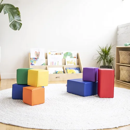 Miniatura 6 de Bloques de espuma SoftZone ECR4Kids, 7 piezas., Primarios, 1