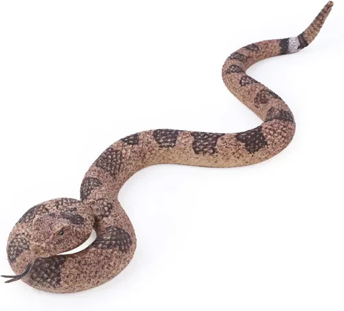 Miniatura 10 de SIENON - Serpientes falsas realistas de juguete, figura de serpiente de goma suave para jardín, asusta a las aves y ardillas, modelo de acción
