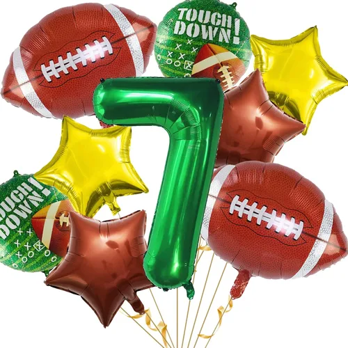Miniatura 13 de Set de Globos de Fútbol Decoraciones para Fiesta de Cumpleaños de Fútbol Decoraciones de Partido de Fútbol Tema Deportivo para Cumpleaños