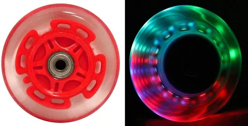 Miniatura 4 de L.E.D. Ruedas de scooter con rodamientos ABEC 9 para scooters Razor 3.937 in iluminados, paquete de 2