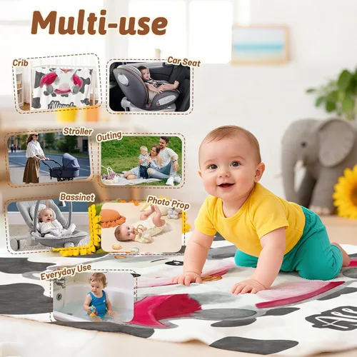 Miniatura 6 de Manta de bebé personalizada con nombre, cobijas de franela suaves y personalizadas con diseño de animales para recién nacidos, niños y niñas