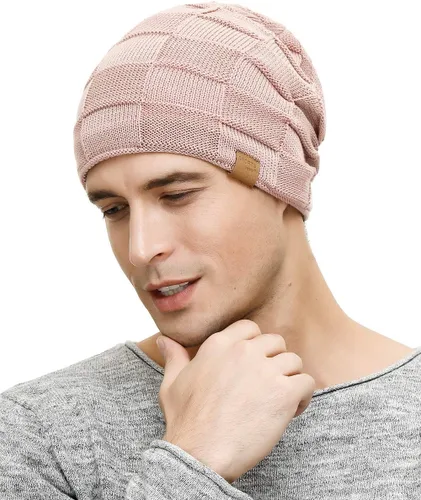Miniatura 11 de Vgogfly Slouchy Beanie for Men Winter Hats for Guys Cool Beanies Mens Lined Knit Warm Thick Skully Stocking Binie Hat